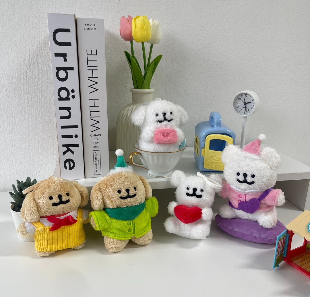 พวงกุญแจตุ๊กตา Maltese & Golden Keychain พวงกุญแจห้อยกระเป๋าได้พร้อมเป็นเพื่อนคู่ใจ ไม่ต้องรอพรี 🦴