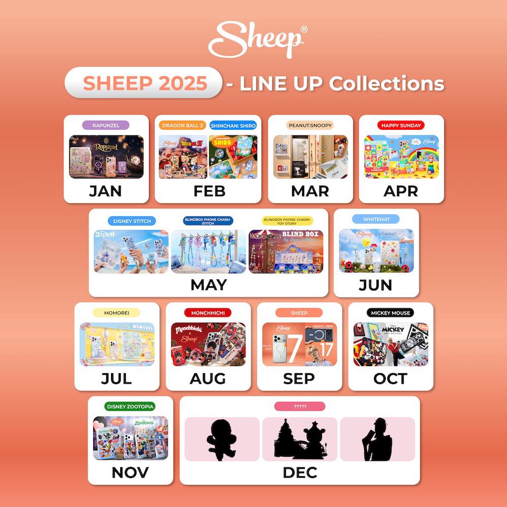 เคส sheep applesheep 2025 ไอโฟน ซัมซุง คอลเลกชัน คอลเลคชั่น lineup collection iphone samsung case กันกระแทก ลิขสิทธิ์แท้ disney ดิสนีย์ เจ้าหญิง rapunzel ม่อนชิชิ zootopia 2 mickey mouse มิคกี้ มิกกี้ เม้าส์ stitch สติทช์ snoopy shiro momorei happy sunday
