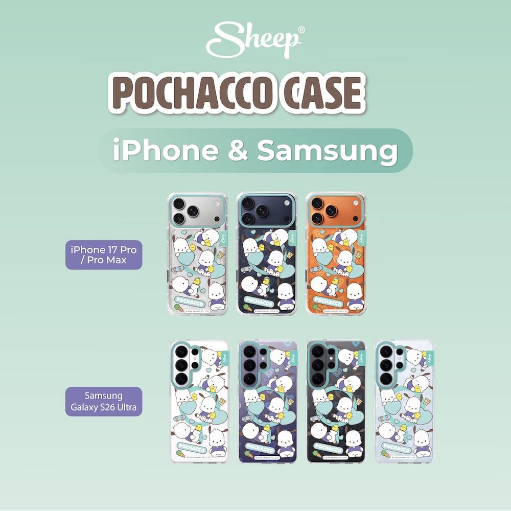 เคส sanrio pochacco phone case ซานริโอ้ โปเชโกะ ของแท้ โทรศัพท์ มือถือ ไอโฟน ซัมซุง iphone 17 pro max samsung s25 s26 magsafe ลิขสิทธิ์แท้ สีเขียว ฟ้า ลูกเจี๊ยบ แถม keychain ลายน่ารัก กันกระแทก