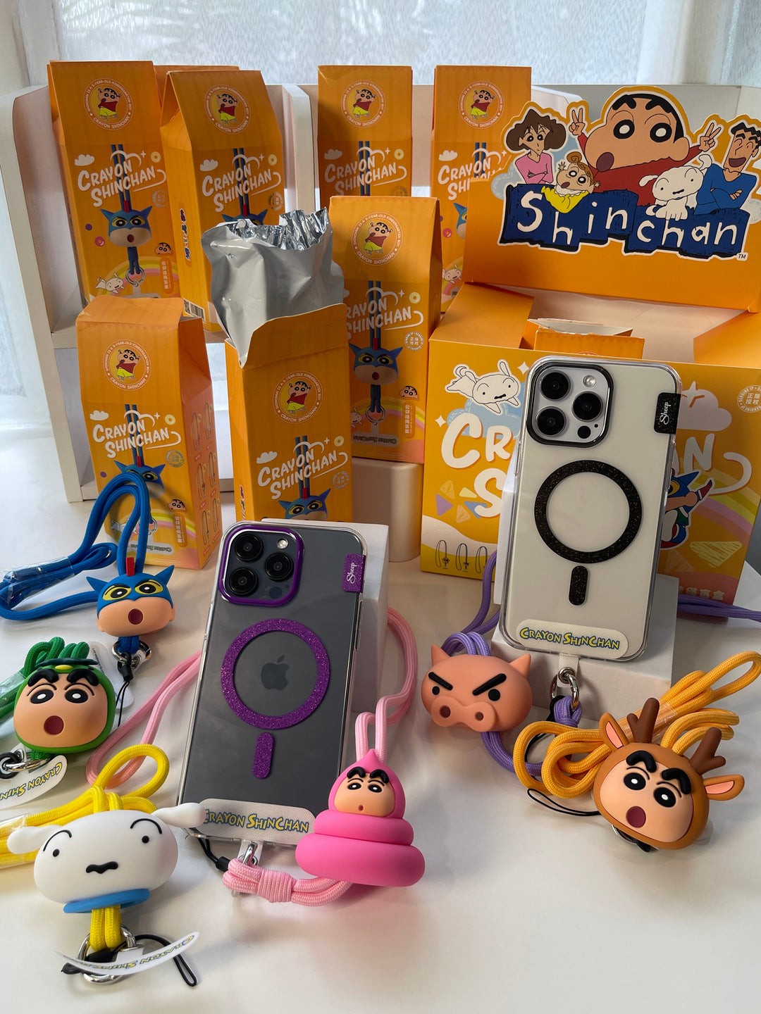 รีวิวสายคล้องโทรศัพท์ชินจัง  Crayon Shin-Chan มาพร้อมแผ่นห้อย 📱🪢