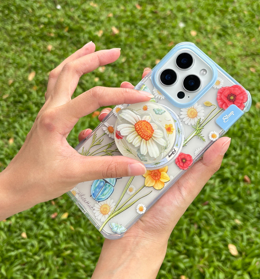 เคสลายดอกไม้ WHITEHAT. จากเทคนิควาดมือของ คอลแลปกับแบรนด์ Sheep