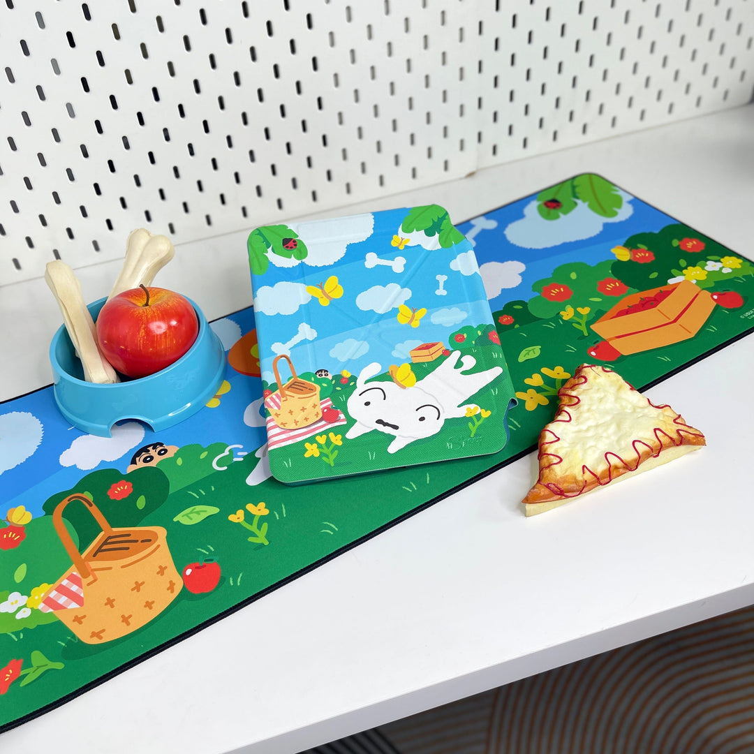 สอนพับเคสไอแพดชิโร่ & แผ่นรองเม้าส์ชิโร่ สีสันโดนใจ ในลาย Shiro Picnic