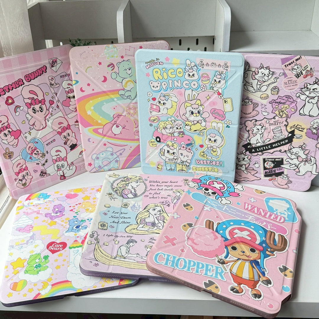 เคสไอแพด ลายน่ารัก สีพาสเทล ชมพู ม่วง ฟ้า กันกระแทก กันงอ ipad case พร้อมส่ง ลิขสิทธิ์แท้ 