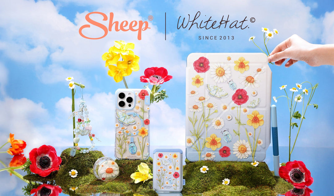 เคสลายดอกไม้ WHITE HAT. กับเทคนิควาดมือด้วยดินสอสีไม้ มาอยู่บน Gadgets ในโปรเจกต์ SHEEP ‘ทีมไทย’