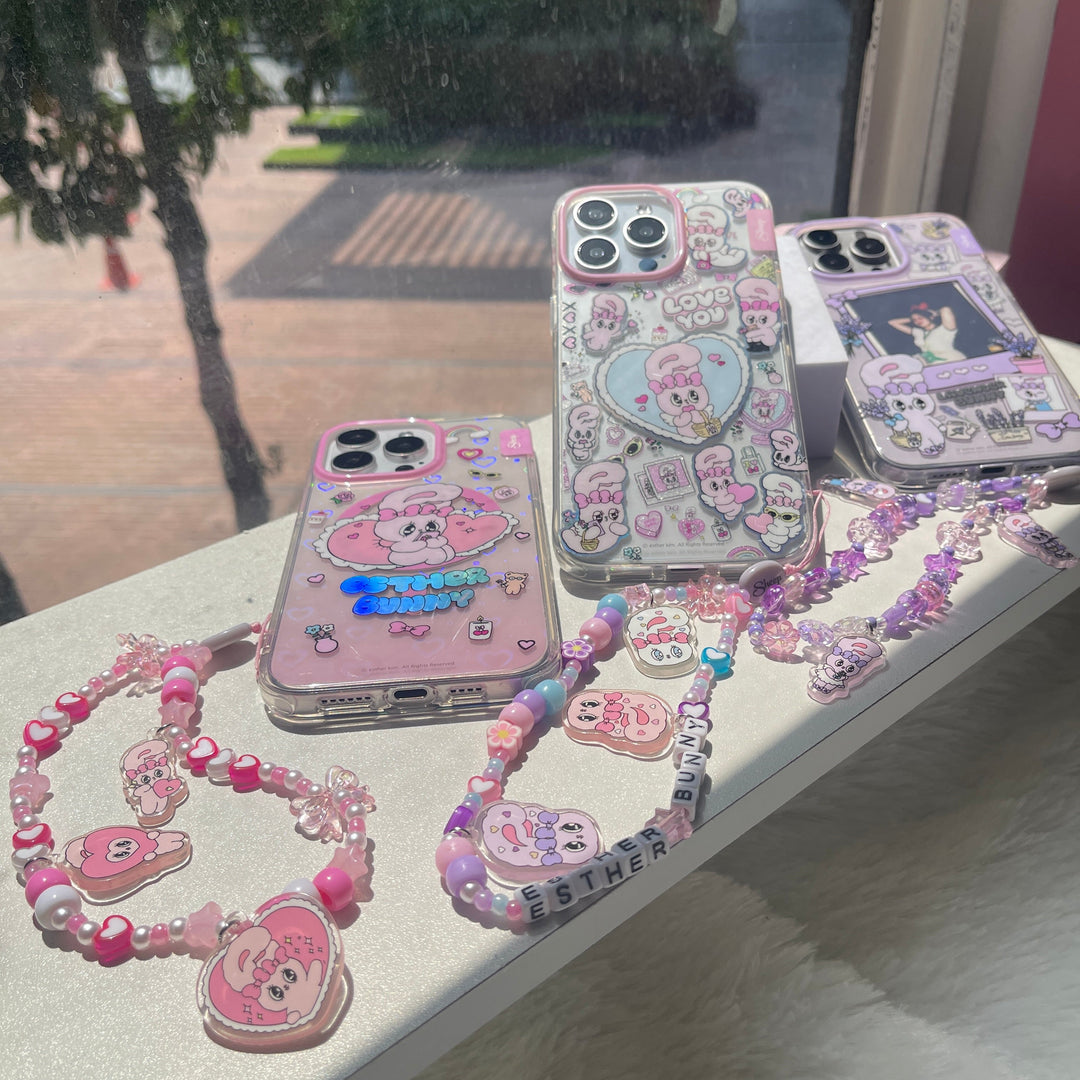 ✨🎀🐰 (Eng)Esther Bunny Collection By AppleSheep : iPhone Case, Charm, Griptok and Magsafe Wallet