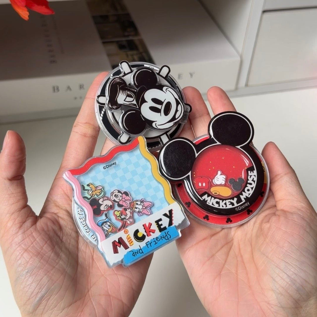 magsafe griptok phone accessories mickey mouse มิคกี้เมาส์ มิกกี้เม้าส์ หมุน เขย่าได้ disney ดิสนีย์ gadget steamboat willie iconic and friends daisy donald minnie goofy pluto แม่เหล็ก ที่แปะมือถือ กันหล่น