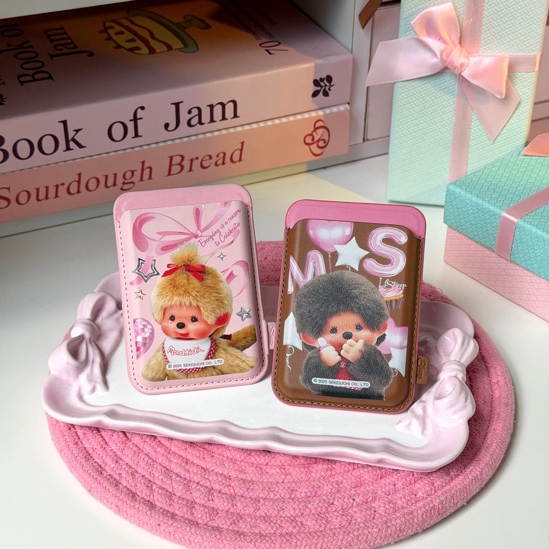 phone acccessories ใช้คู่เคส ม่อนชิชิ สีชมพู monchhichi brown beige boy girl ม่อนชิชิคุง ม่อนชิชิจัง limited ลิมิเต็ด sheep phone wallet เคสใส่บัตร card holder magsafe น้ำตาล ของขวัญ ปีใหม่ ส่งท้ายปี 2025 ตุ๊กตา มอนชิชิ จับฉลาก 2026 2569