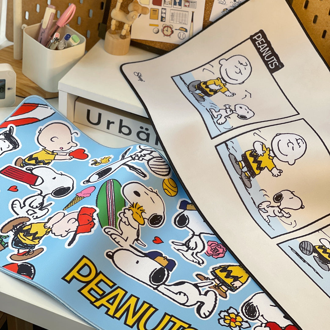 แต่งโต๊ะคุมโทนสไตล์ PEANUTS: Snoopy ด้วย Mousepad Snoopy & Phone Stand Snoopy