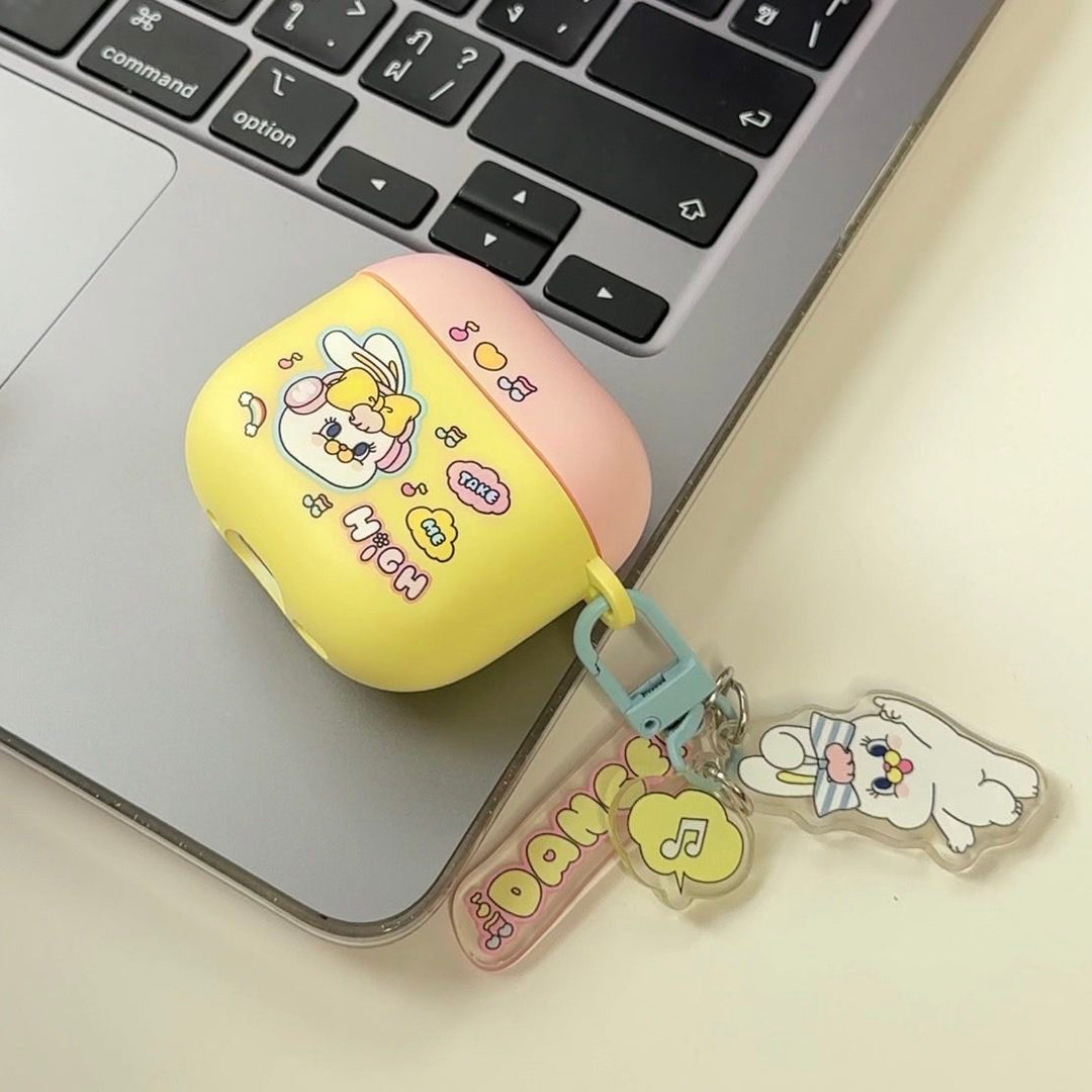 เคสแอร์พอด 4 พร้อมส่ง momorei airpods case สีพาสเทล เหลือง ชมพู
