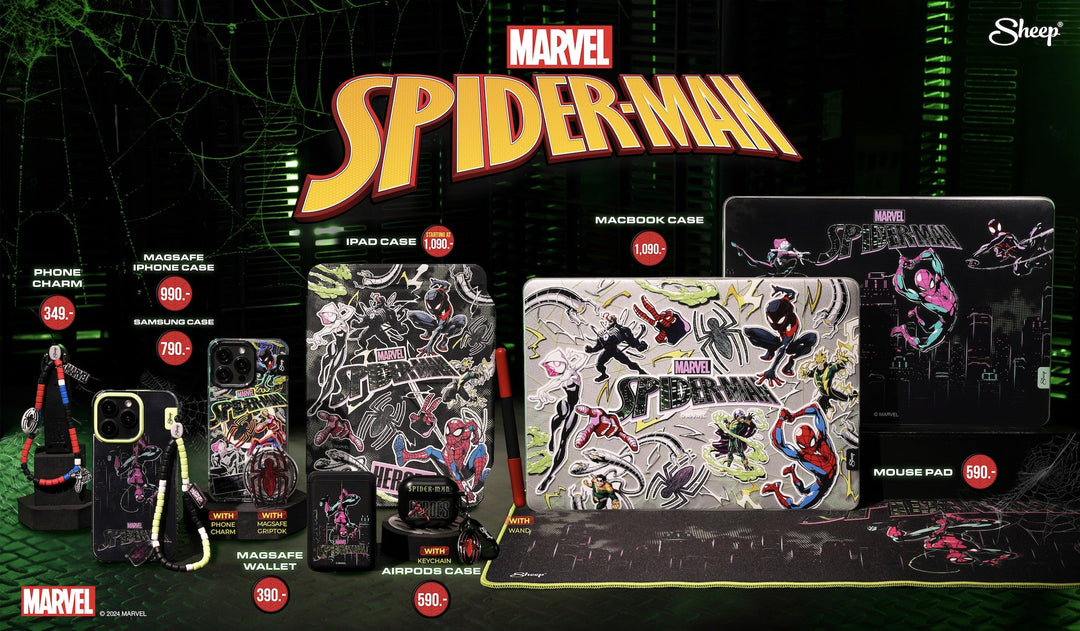 Spider-Man สามมัลติเวิร์ส 🕷️🕸️💙❤️🖤 ทำความรู้จักฮีโร่ยอดมนุษย์แมงมุม กับลายเคสที่ขยับได้ !?