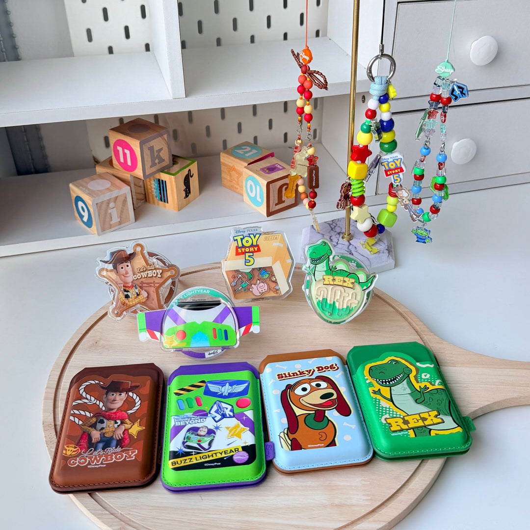Phone Grip Toy Story 5 เคส case Charm wallet stand สายห้อย คล้องข้อมือ ลูกปัด ที่ใส่บัตร ตั้งได้ ที่แปะมือถือ woody buzz lightyear วูดดี้ บัซ ไลท์เยียร์ Slinky Dog  สลิงกี้ ด็อก Rex เร็กซ์ Forky Hamm Aliens เอเลี่ยน Little Green Men ของเล่น ลิขสิทธิ์แท้