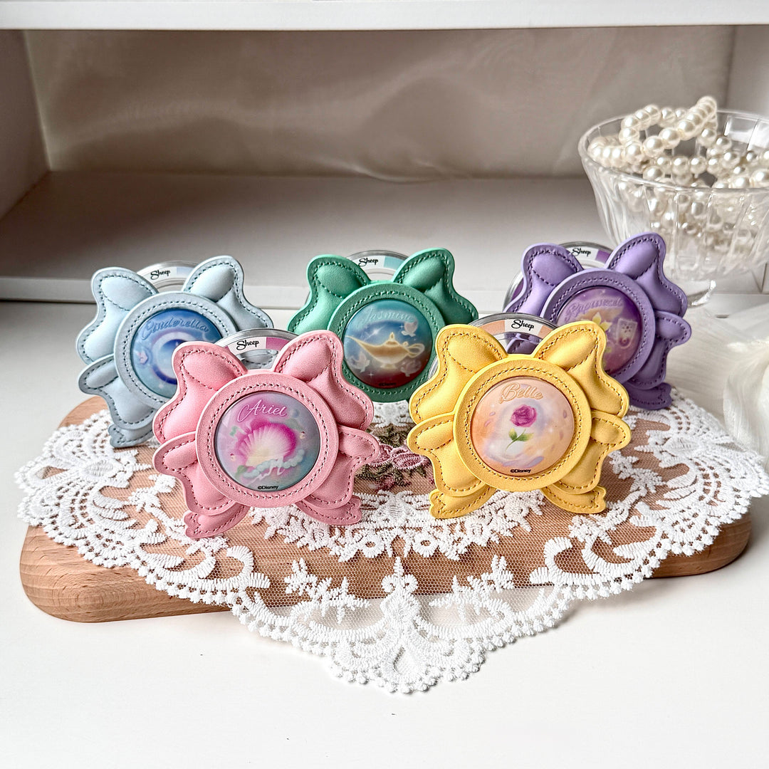 griptok phone accessories ใช้คู่เคส disney princess iphone samsung case ไอโฟน ซัมซุง เจ้าหญิง ดิสนีย์ โบว์ ที่แปะมือถือ กริ๊บต๊อก จับมือถือ โทรศัพท์ ariel belle cinderella jasmine rapunzel แอเรียล เบลล์ ซินเดอเรลล่า จัสมิน ราพันเซล สีม่วง