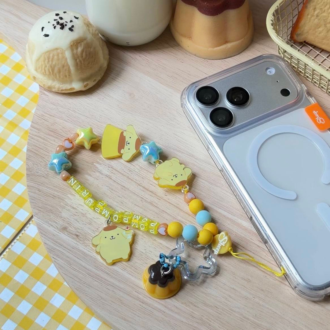 รีวิว สายห้อยมือถือคู่เคส Pompompurin 💛🍮 Phone Charm ลิขสิทธิ์แท้ที่สาวก Sanrio ห้ามพลาด!