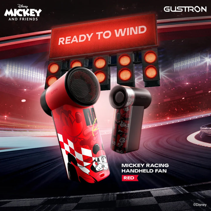 พัดลมพกพา Gustron Handheld Fan Mickey Racing Grogu ลิขสิทธิ์แท้ รูปที่ 6