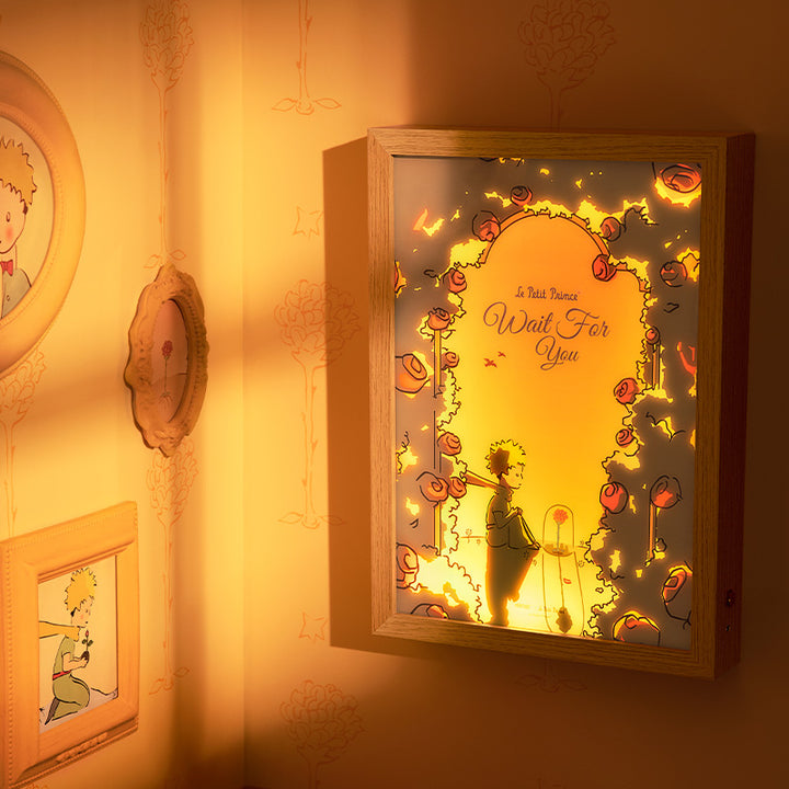 โคมไฟกรอบรูป เจ้าชายน้อย The Little Prince Rose Garden ลิขสิทธิ์แท้ แบบ Rose Edition | Martube รูปที่ 2