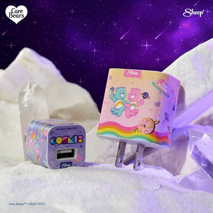 สติ๊กเกอร์ติดหัวชาร์จ iPhone Charger Wrap อแดปเตอร์ชาร์จ Care Bears