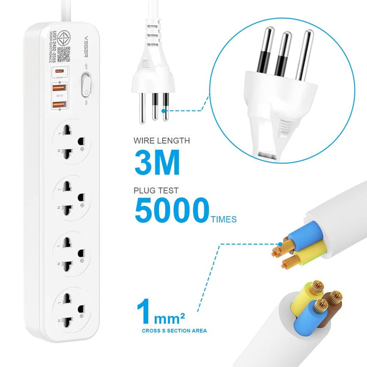 ปลั๊กพ่วง รองรับ usb , type-c