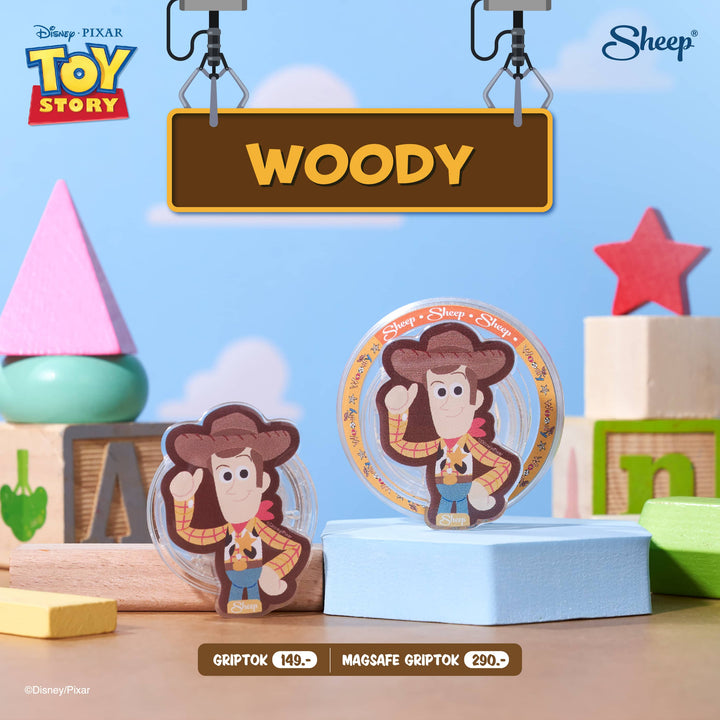 ที่ติดโทรศัพท์ Toy Story Gtiptok ทอย สตอรี่ กริ๊บต๊อก ลาย Woody