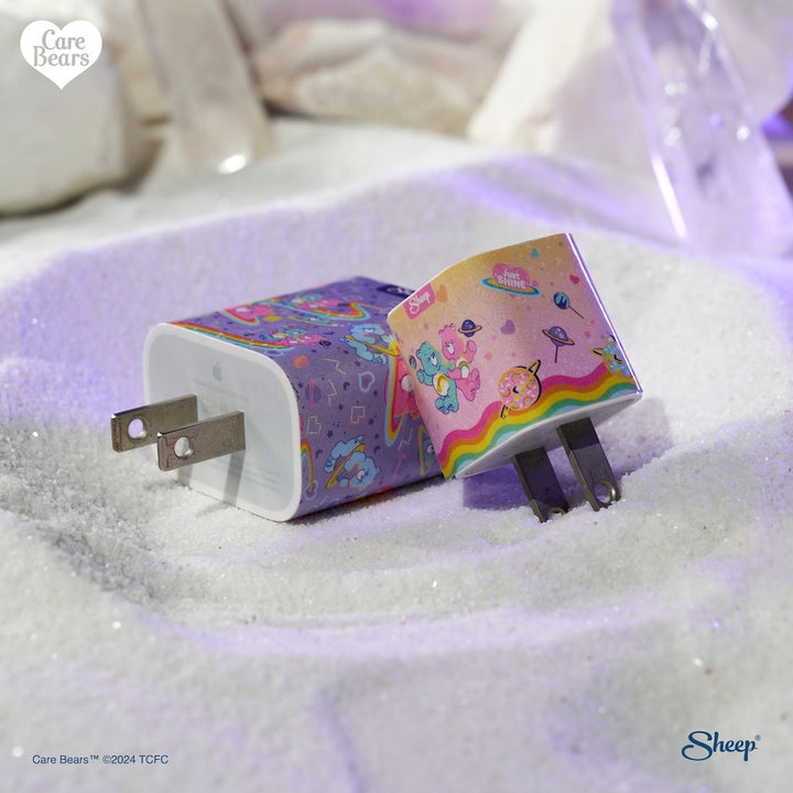 สติ๊กเกอร์ติดหัวชาร์จ iPhone Charger Wrap อแดปเตอร์ชาร์จ Care Bears