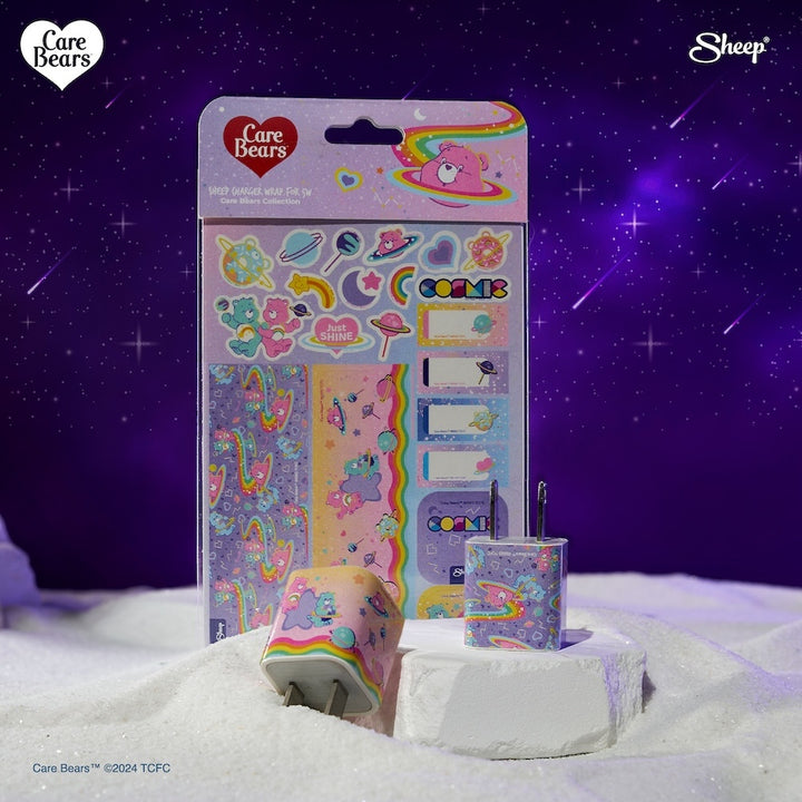 สติ๊กเกอร์ติดหัวชาร์จ iPhone Charger Wrap อแดปเตอร์ชาร์จ Care Bears