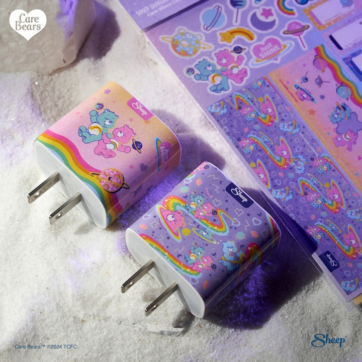 สติ๊กเกอร์ติดหัวชาร์จ iPhone Charger Wrap อแดปเตอร์ชาร์จ Care Bears