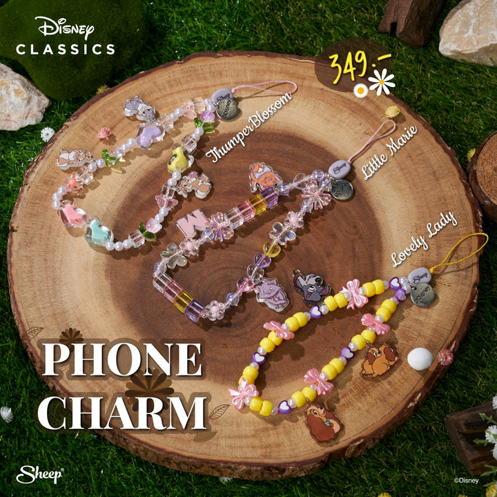 Charm Disney สายคล้องมือถือลูกปัด ของใช้น่ารัก ของใช้คู่กับแฟน ดิสนีย์