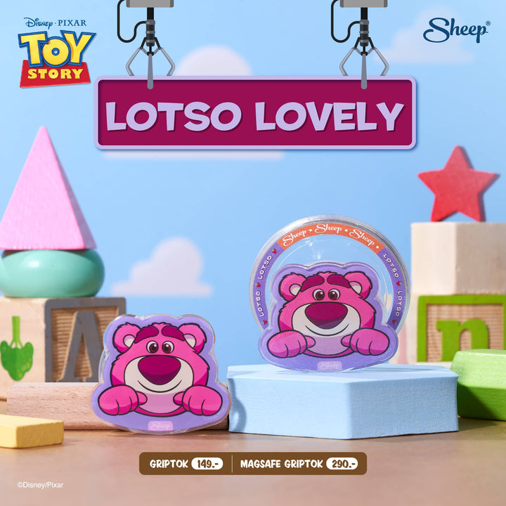 ที่ติดโทรศัพท์ Toy Story Gtiptok ทอย สตอรี่ กริ๊บต๊อก ลายลอตโซ่