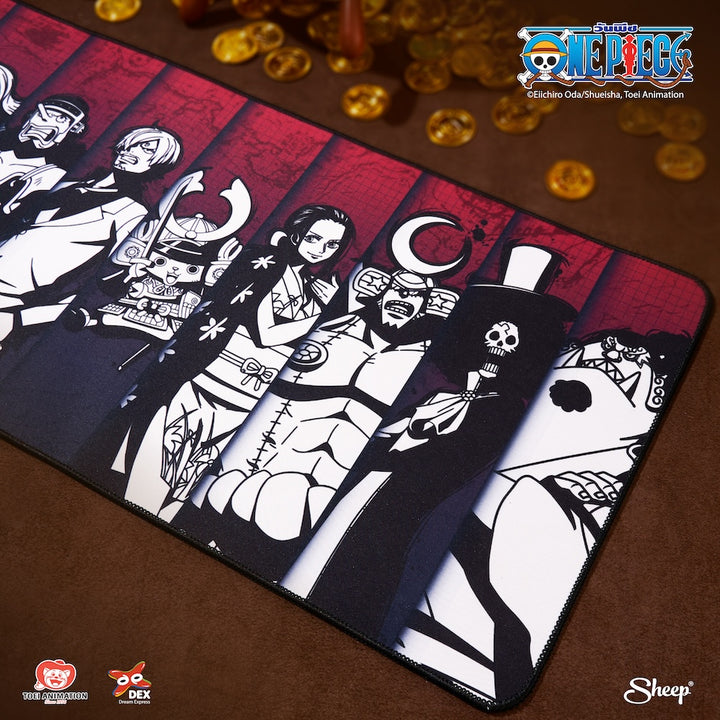 แผ่นรองเมาส์ One Piece ลิขสิทธิ์แท้ วันพีซ กลุ่มโจรสลัดหมวกฟาง