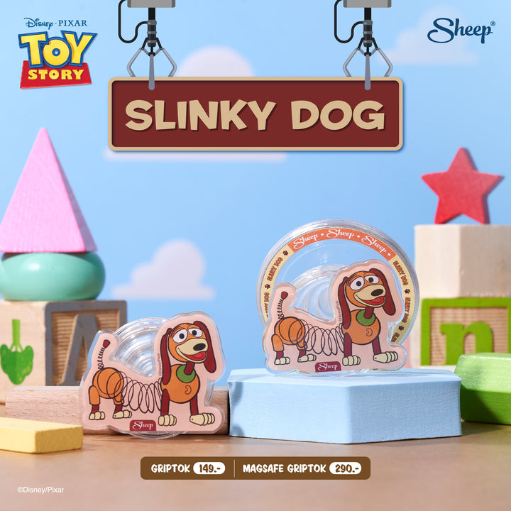 ที่ติดโทรศัพท์ Toy Story Gtiptok ทอย สตอรี่ กริ๊บต๊อก ลาย Slinky Dog