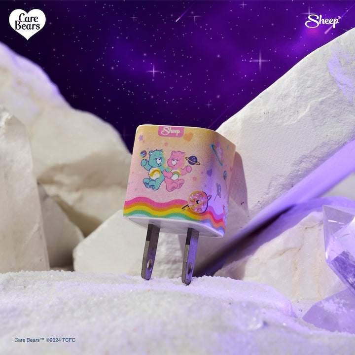 สติ๊กเกอร์ติดหัวชาร์จ iPhone Charger Wrap อแดปเตอร์ชาร์จ Care Bears