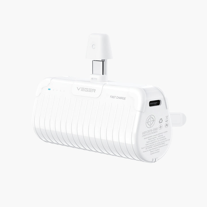 แบตเตอรี่สำรอง Veger Powerbank P5-C Pro พาวเวอร์แบงค์ ชาร์จเร็ว พาสเทล