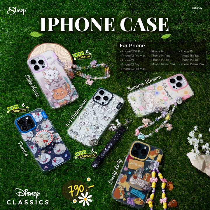 เคสโทรศัพท์ iPhone Disney Lady, Dalmatians, Dumbo, Thumper, Marie