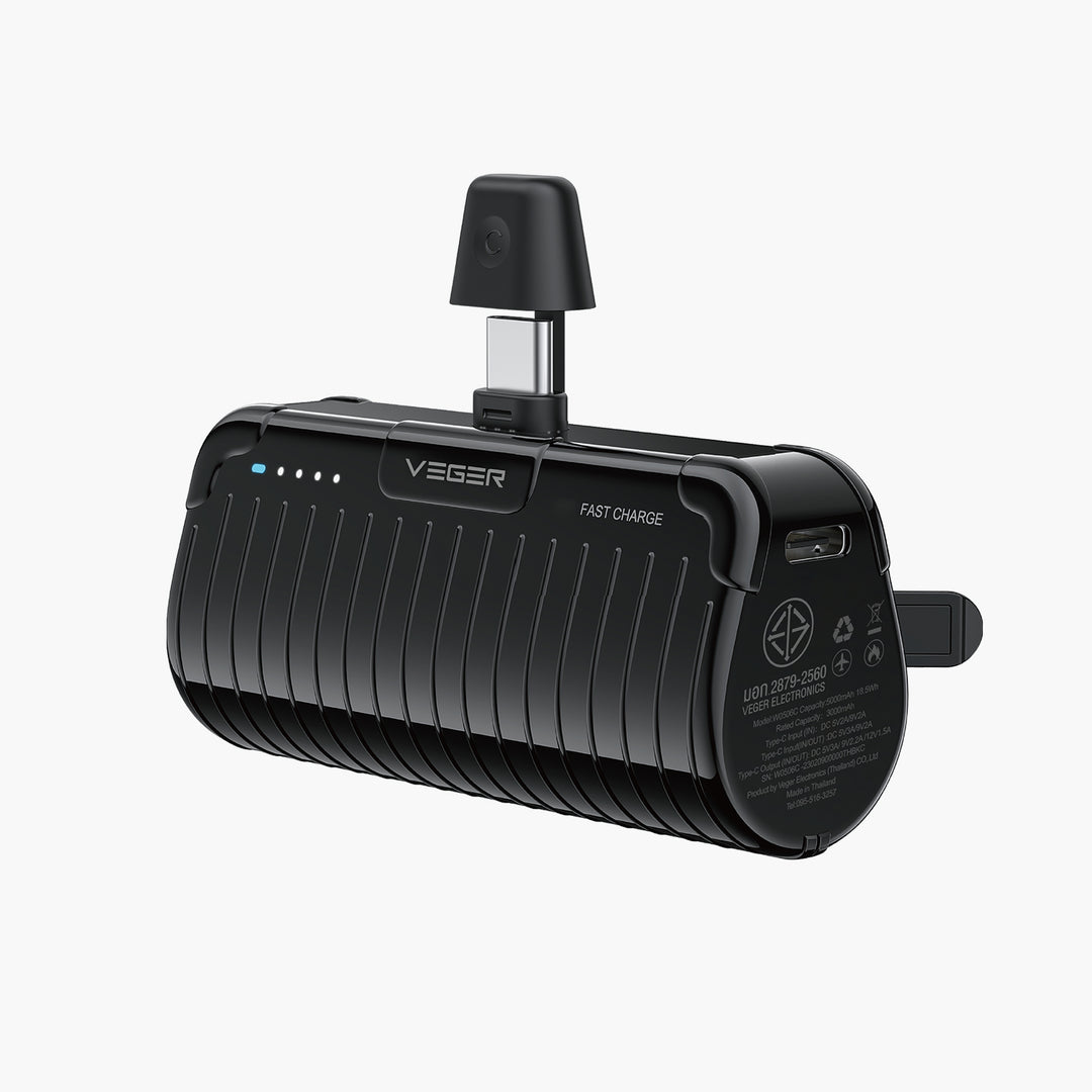 แบตเตอรี่สำรอง Veger Powerbank P5-C Pro พาวเวอร์แบงค์ ชาร์จเร็ว พาสเทล