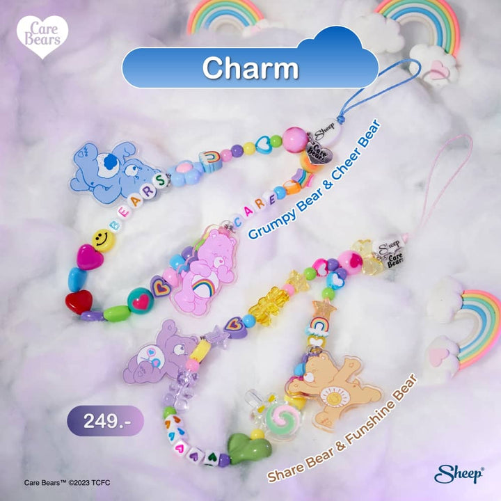 Charm Phone ที่ห้อยมือถือ ไอโฟน ลาย Care Bears
