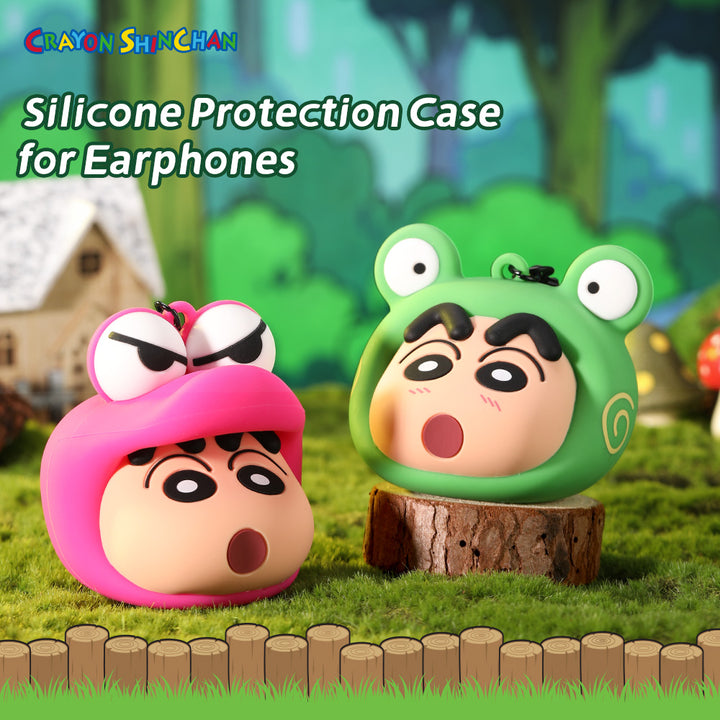 กระเป๋าใส่ Airpods 1-2 กระเป๋าหูฟังไร้สาย กระเป๋ากันน้ำชินจัง ลิขสิทธิ์แท้ Shinchan เคสแอร์พอด ซิลิโคน