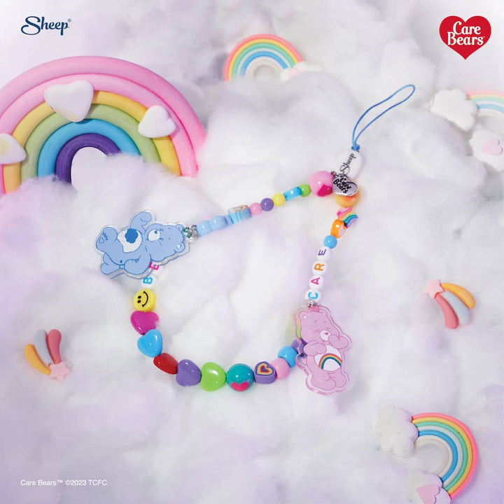 สายคล้องโทรศัพท์ลูกปัด diy iPhone Care Bears