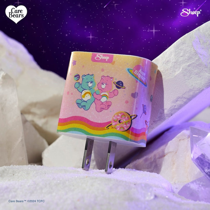 สติ๊กเกอร์ติดหัวชาร์จ iPhone Charger Wrap อแดปเตอร์ชาร์จ Care Bears
