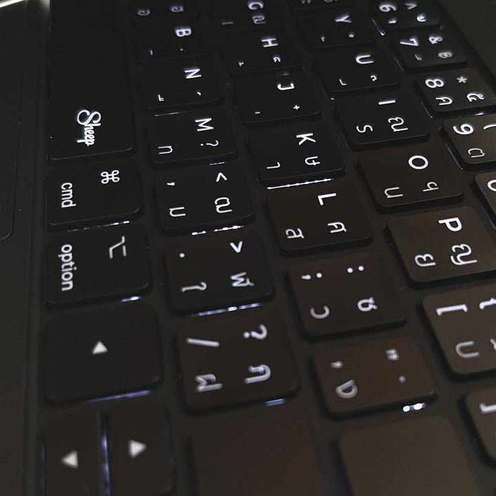 blacklit keyboard case