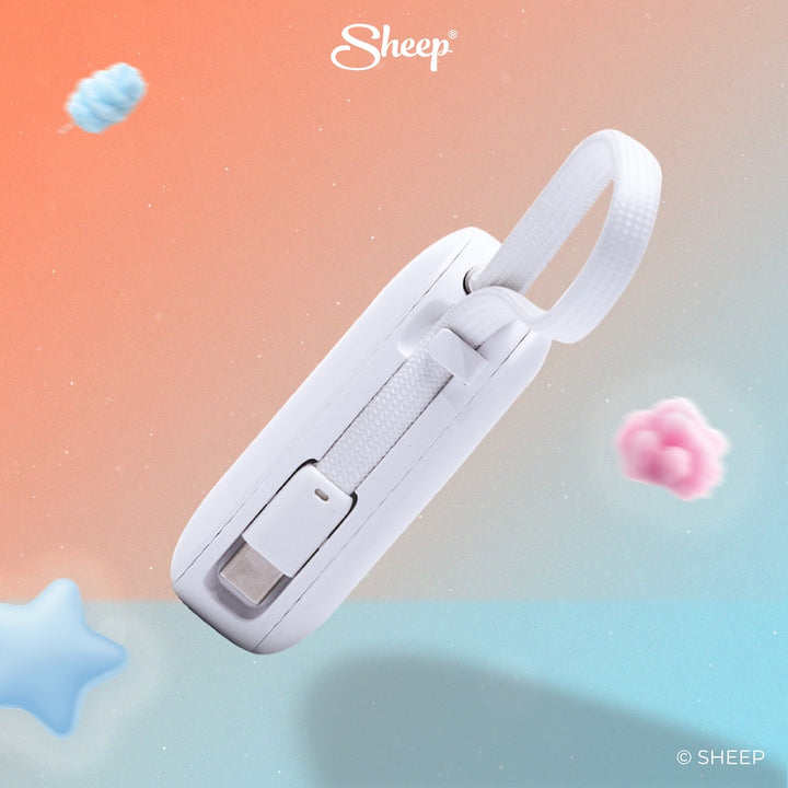 SHEEP Spark Cinnamoroll พาวเวอร์แบงค์ จอ LED บอกปริมาณแบตเตอรี่ ลิขสิทธิ์แท้ Sanrio
