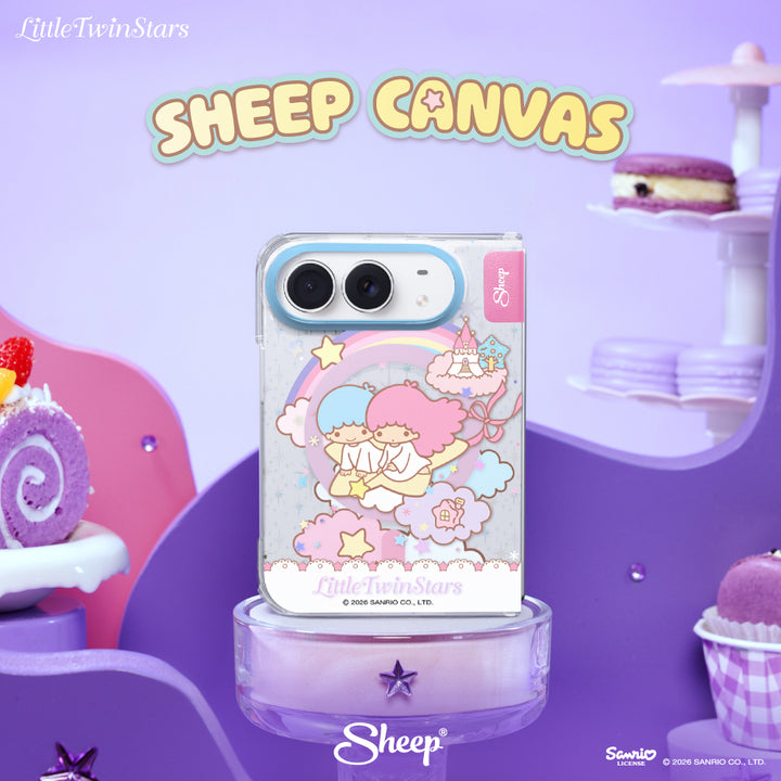 เคส iPhone Duo Little Twin Stars ลิตเติ้ลทวินสตาร์ SHEEP CANVAS เคสไอโฟนพับได้ MagSafe ลิขสิทธิ์แท้ Sanrio