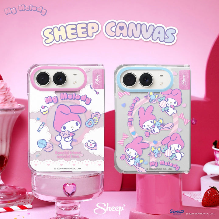 เคส iPhone Duo มายเมโลดี้ My Melody และ My Melody Sweetie SHEEP CANVAS MagSafe ลิขสิทธิ์แท้ Sanrio