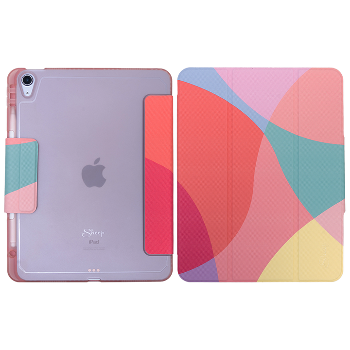 เคส iPad Air4 Air5 Rainbow มีรางปากกา ด้านหลัง