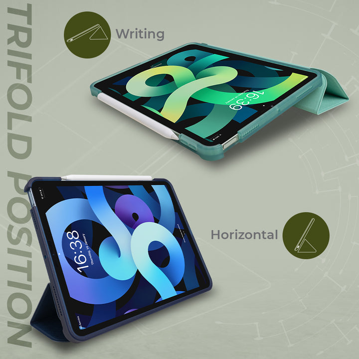เคสกันงอไอแพดไอแพดโปร11 (iPad Pro11 Gen1 Gen2 Gen3) พับแนวนอน เก็บปากกาได้