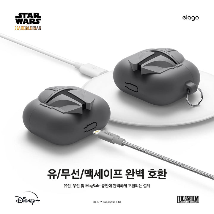 Case Airpods Starwars silicone สีเทา