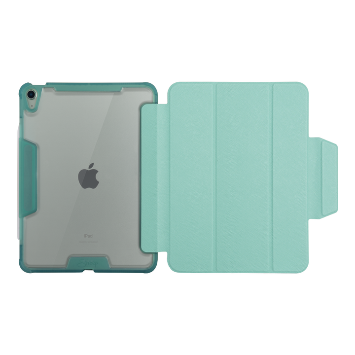 เคสไอแพด iPad Air5 Air4  กันกระแทก กันงอ หลังใส สีเขียว(Green)