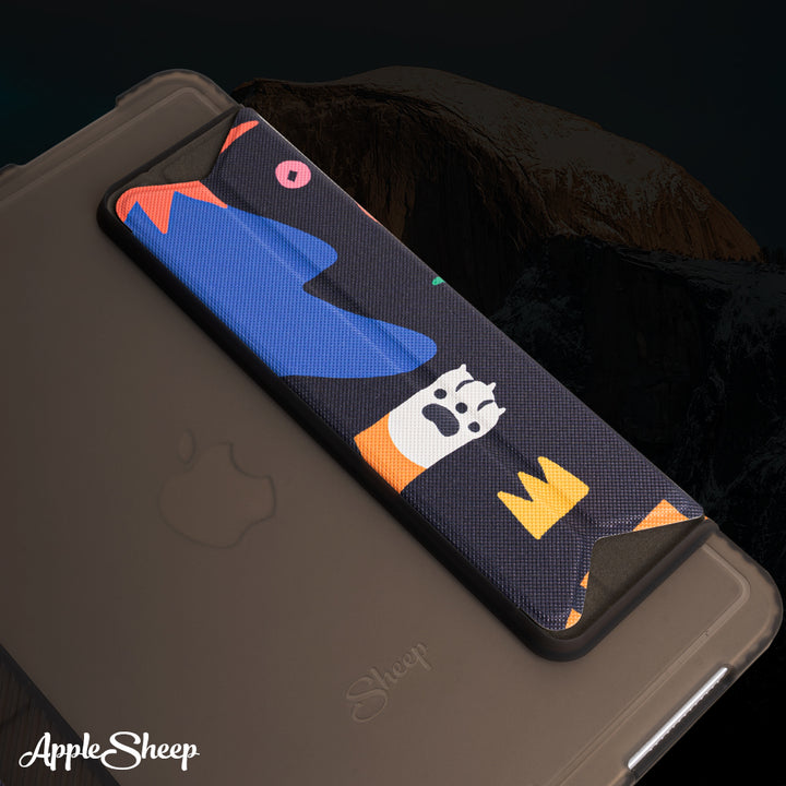 เคส iPad สีดำ ลายTiger ด้านหลัง มีรางปากกา