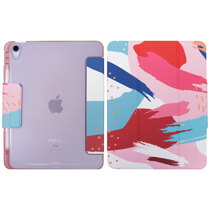 เคส iPad Air4 Air5 Cupcake ชมพู ซิลิโคนใส มีที่เก็บปากกาไอแพด