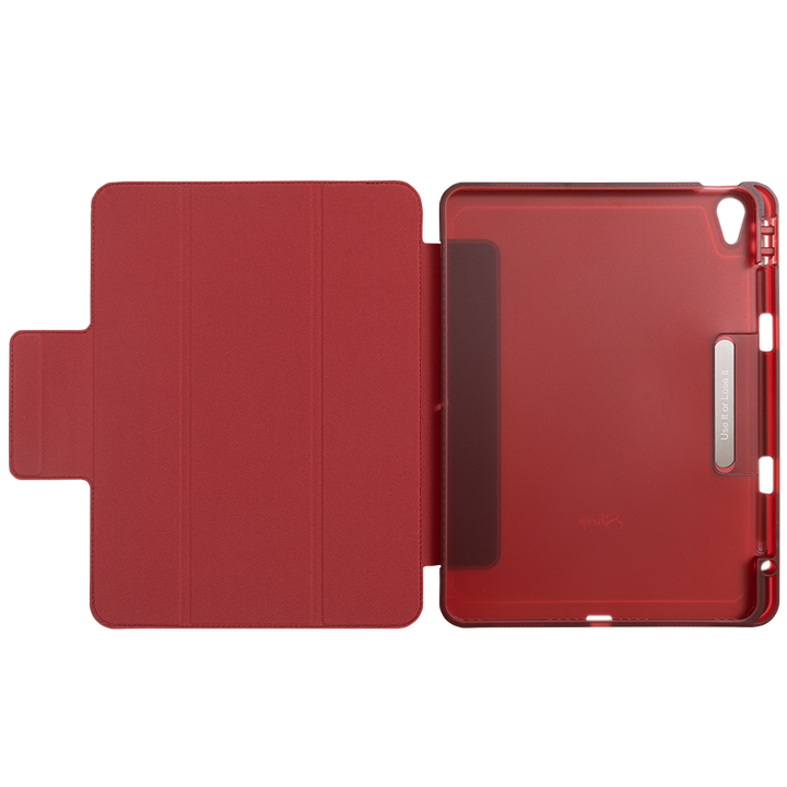 Case iPad Air4 Air5 มีรางปากกา Apple Pencil ด้านใน สีแดง