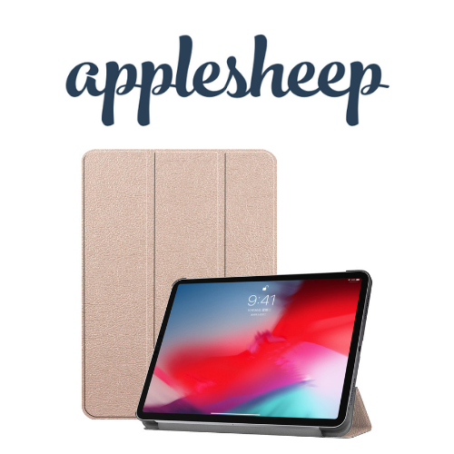 เคส iPad Pro11 2018 ราคาถูก สีชมพู พับแนวนอน ไม่มีที่เก็บปากกา