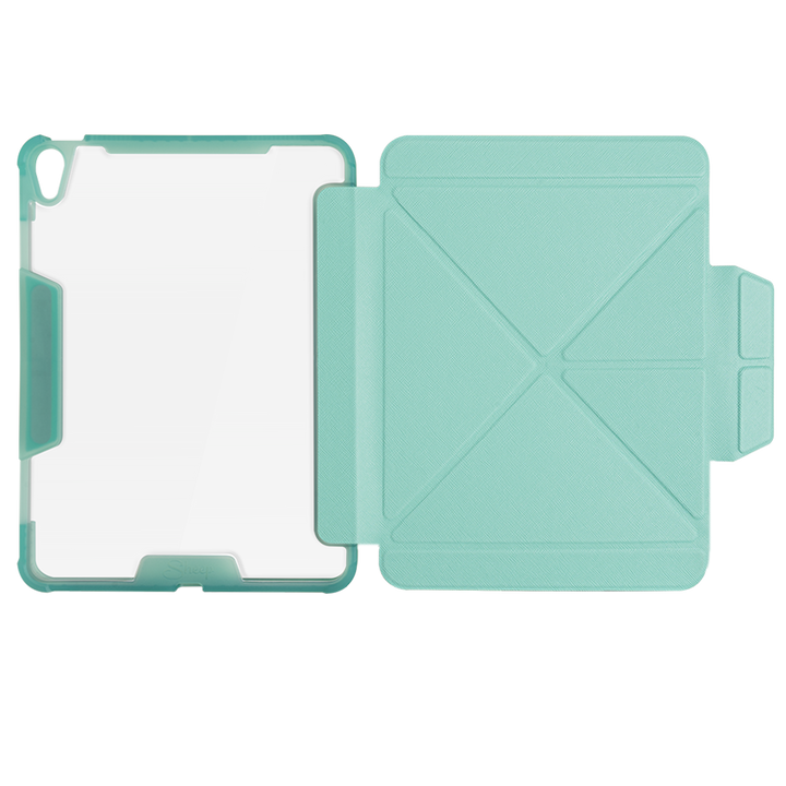 ด้านในเคสไอแพดกันงอ iPad Air5 Air4 หลังใส กันกระแทก สีเขียว(Green)